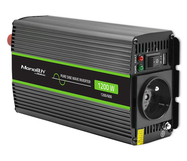 Qoltec Przetwornica napięcia 600W/1200W 24V na 230V - 1144893 - zdjęcie